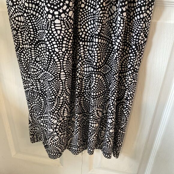 Nicole By Nicole Miller Dress Women’s Size Small Black & White Sleeveless Maxi - Picture 9 of 11